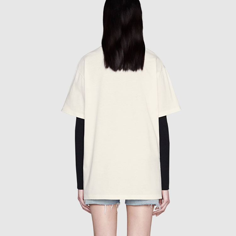 GUCCI Kaos Logo Seri Huruf, Unisex, COD '"    '"  G-20