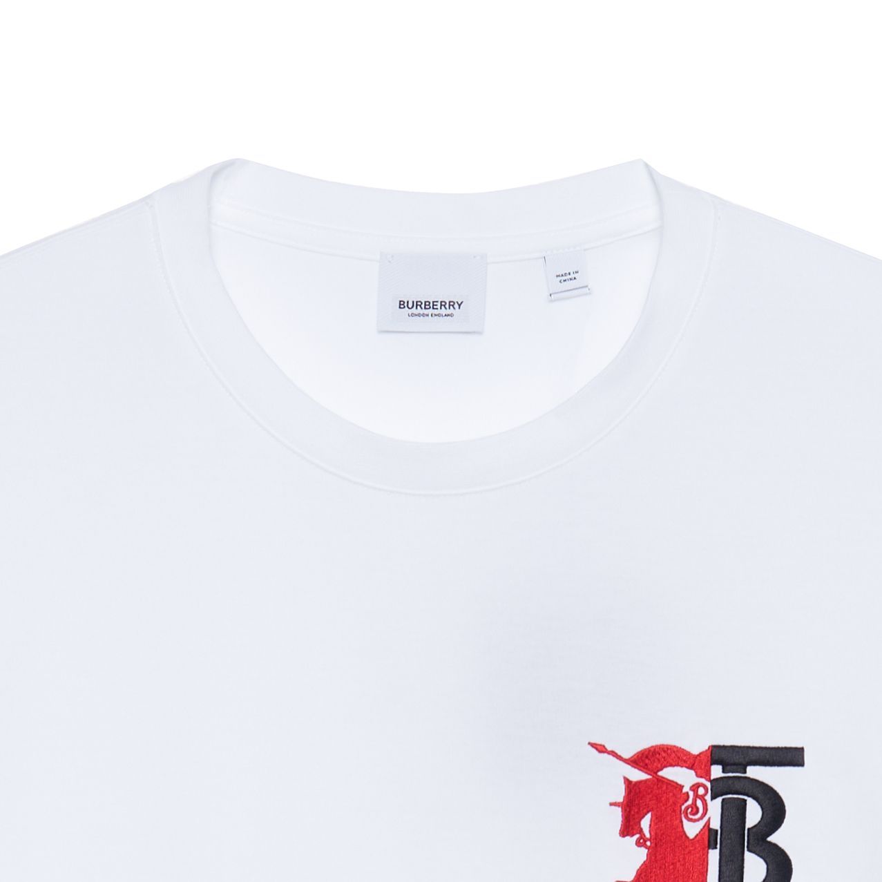 Burberry Kaos Logo Seri Huruf, Unisex, COD '"B-52