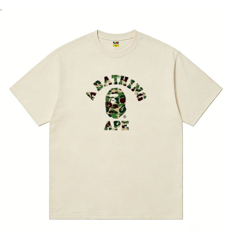 A BATHING APE Kaos Logo Seri Huruf, Unisex '"COD '"  AP-203