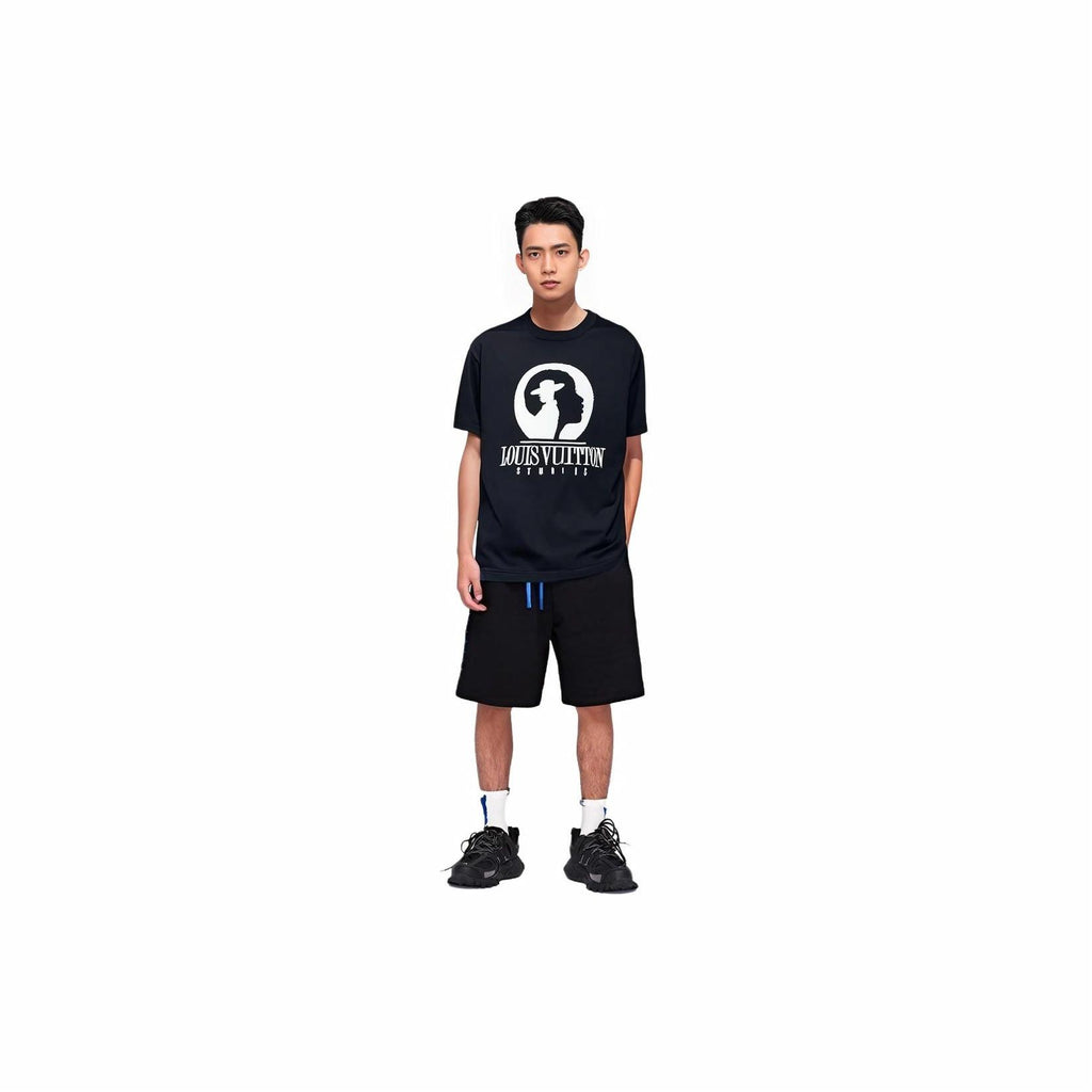 LV Kaos Logo Seri Huruf, Unisex, COD '-L-19