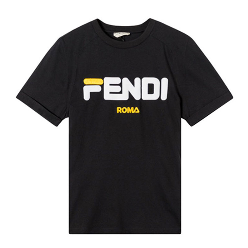 Kaos Pendek FENDI dengan Motif Gambar/Cetak, Cocok untuk Pria dan WanitaF-10